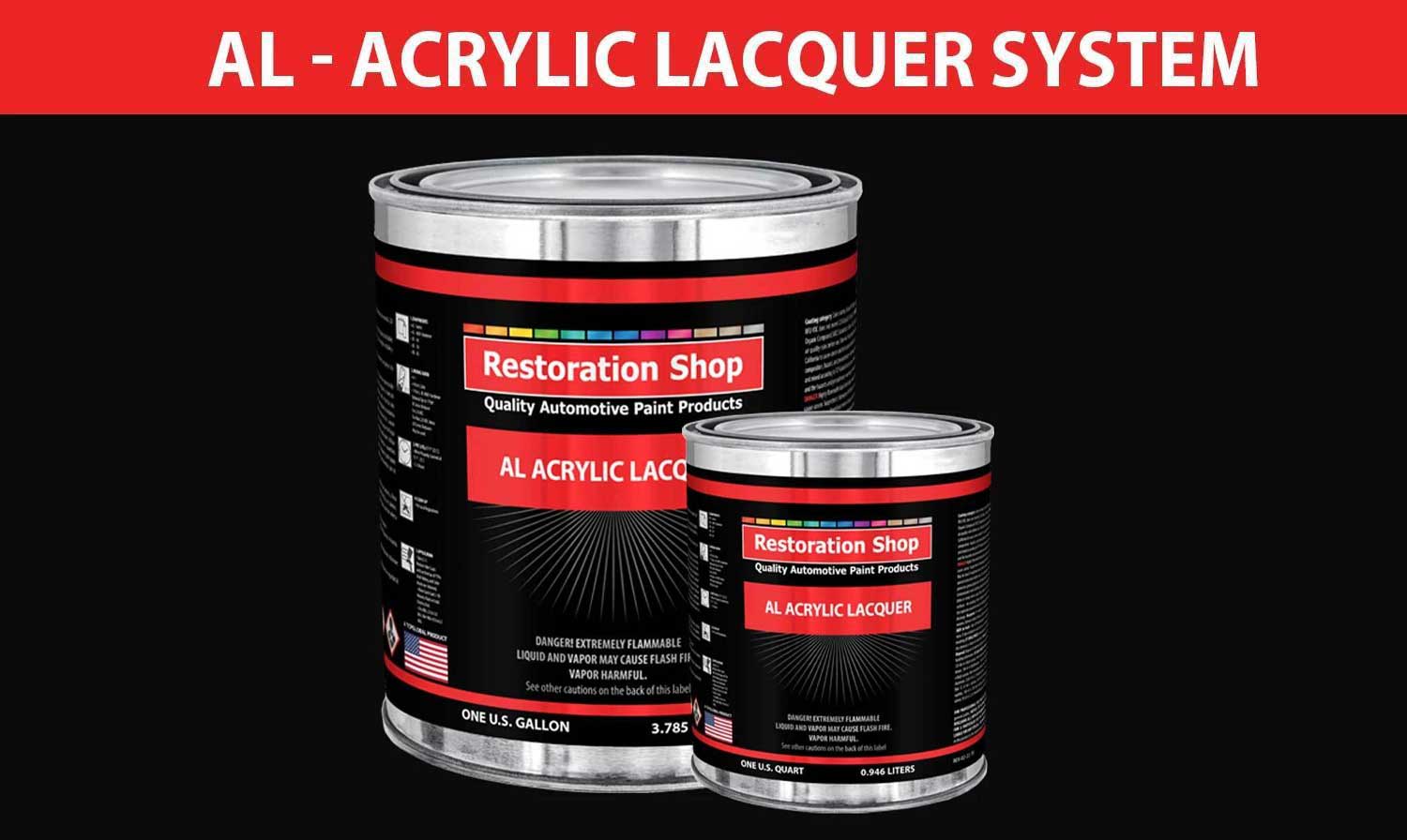 Restoration Shop 1 Gallon Cl3245 Hi-Performance Acrylic Lacquer Clear Coat